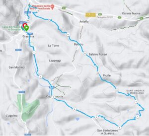 Tracciato 15KM competitiva Trofeo B. Sasi 2023 - Grassina