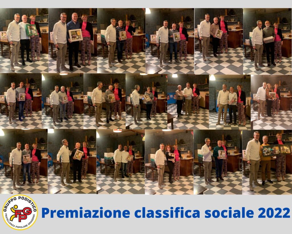 Premiazione classifica sociale 2023