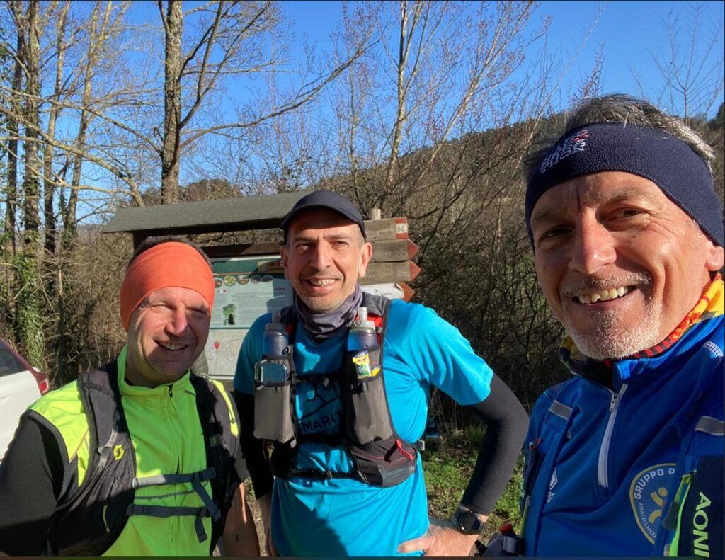 Selfie prima di iniziare la nostra domenica di trailrunning